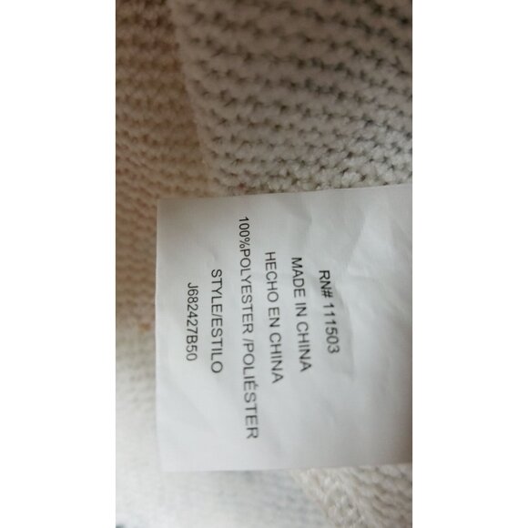 June & Hudson Blue Orange Tie Dye Cropped Lightweight Sweater size L - Picture 11 of 11